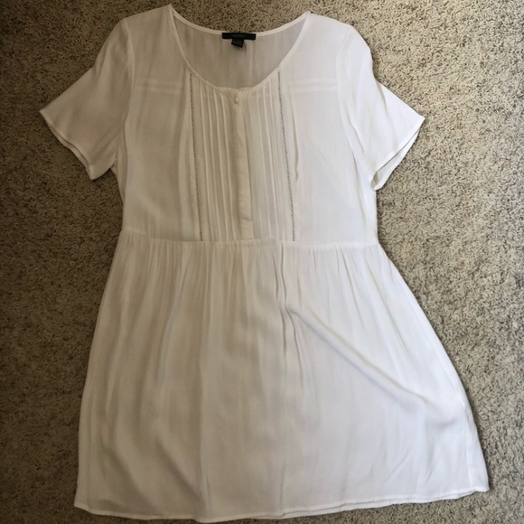 white babydoll style dress